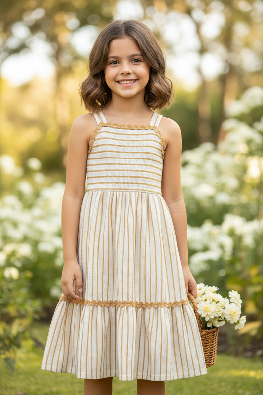 Vestido café niña Up Baby 46297-151231