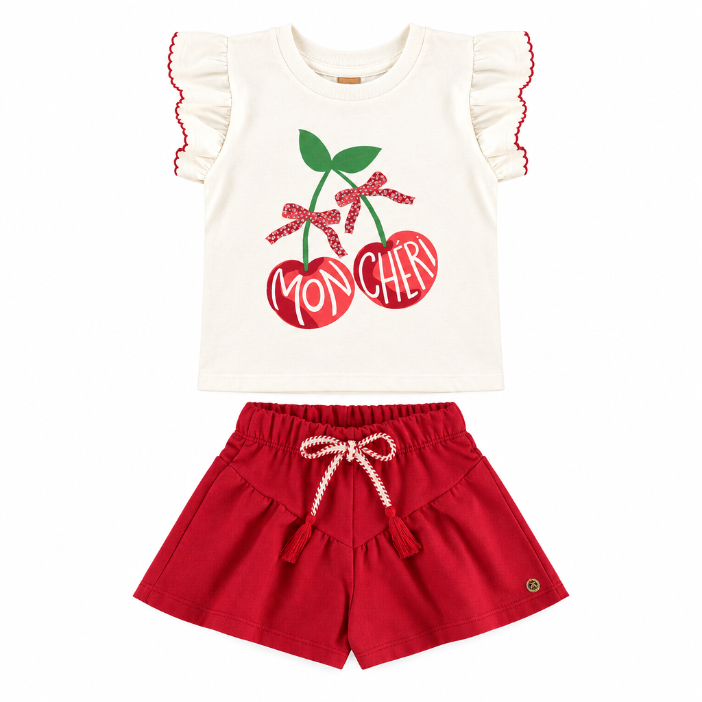 Set conjunto cerezas cherry niña Up Baby 46301-000106