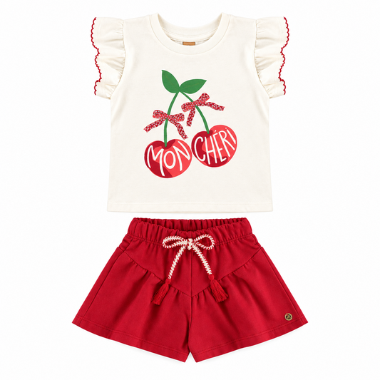 Set conjunto cerezas cherry niña Up Baby 46301-000106