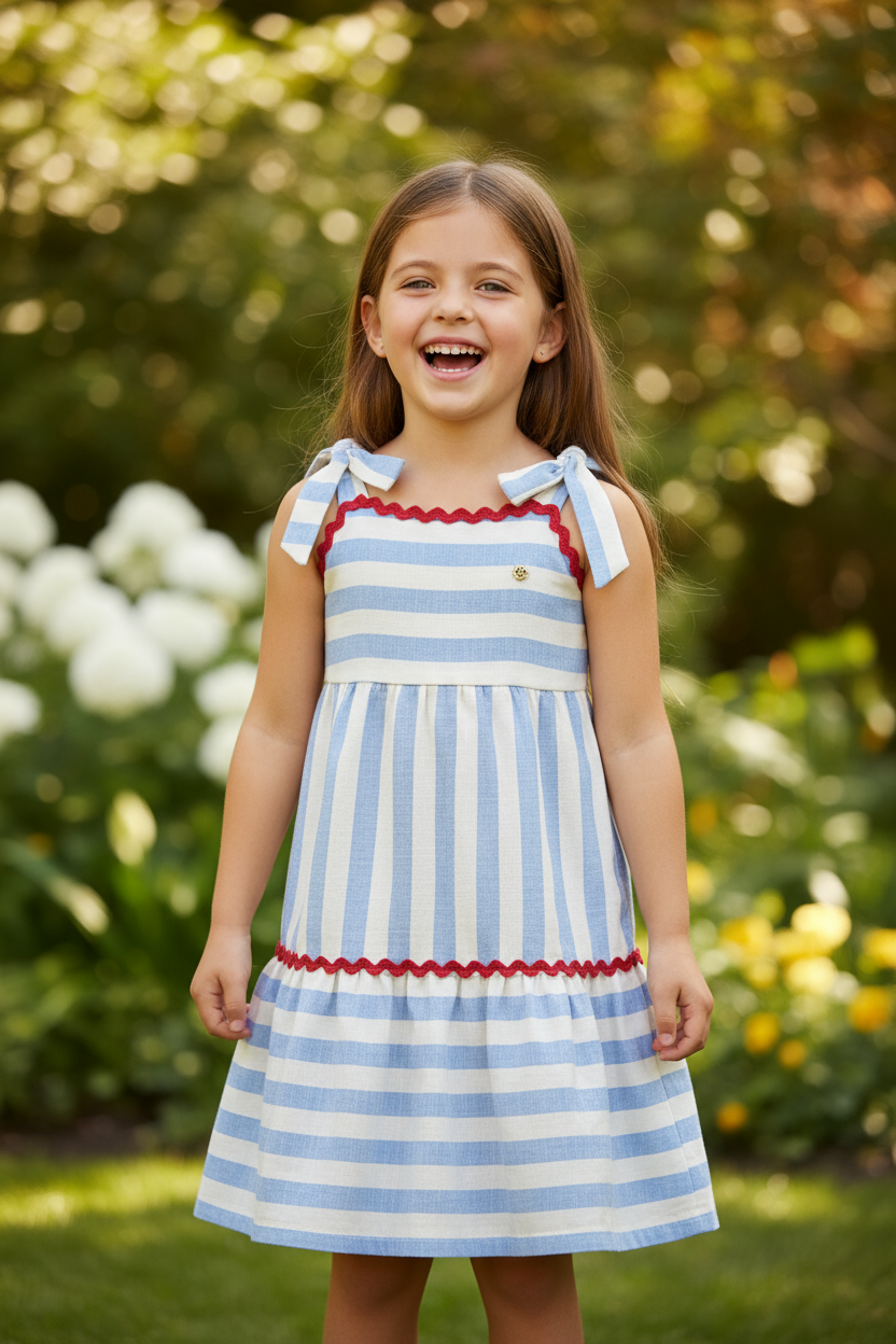 Vestido azul claro niña Up Baby 46304-154312