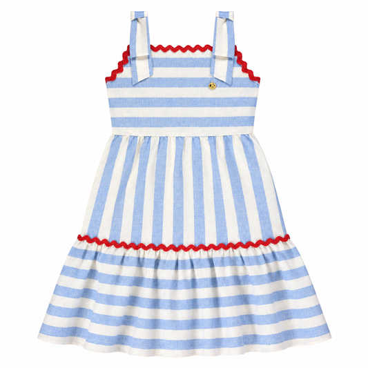Vestido azul celeste niña Up Baby 46304-154312
