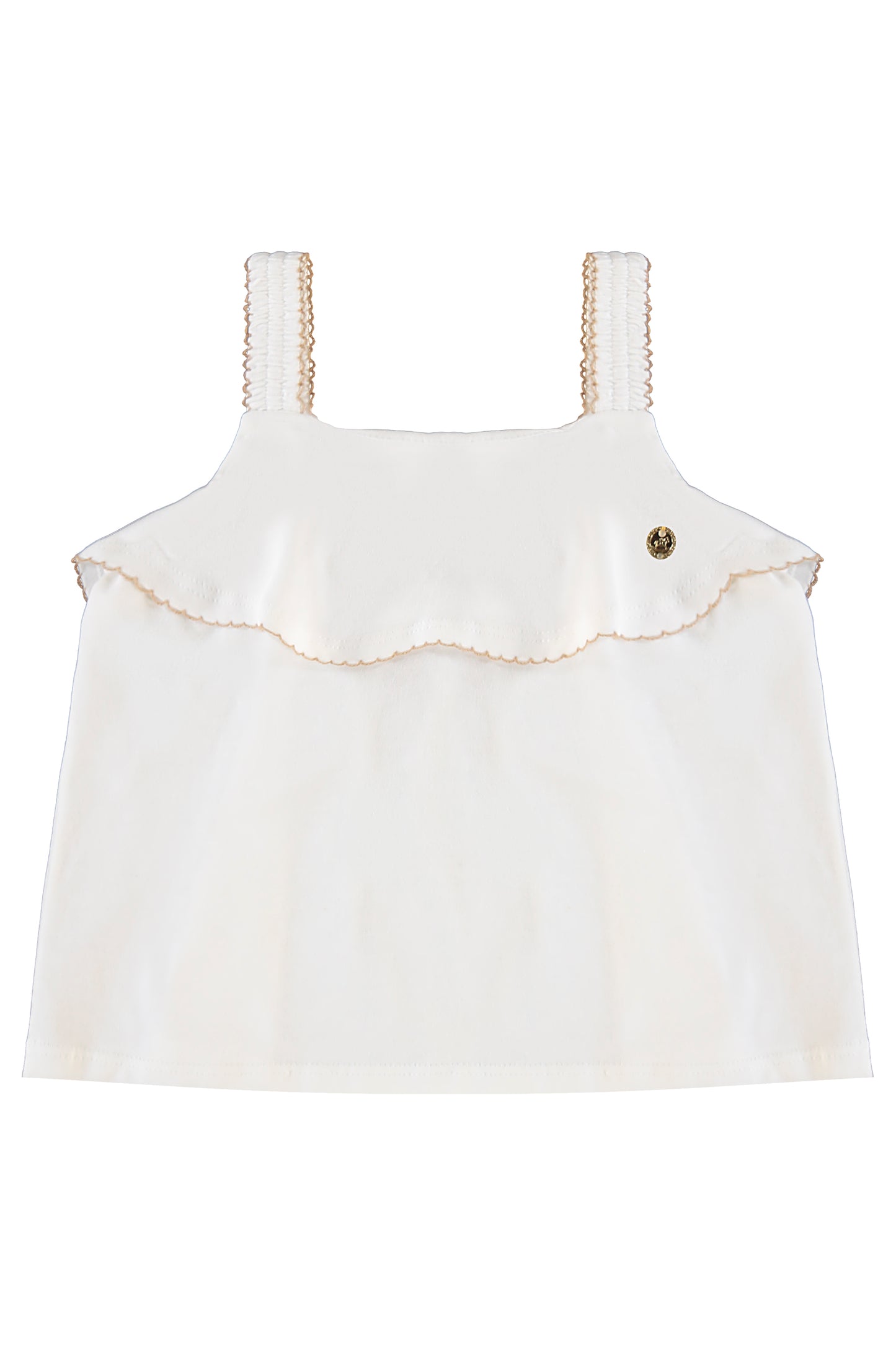 Set conjunto camisa blanca short café Up Baby 46328-000106