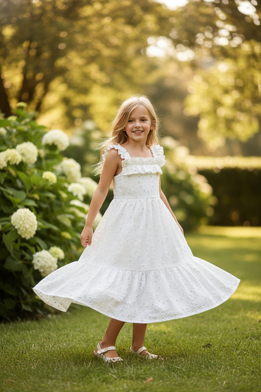 Vestido blanco niña Up Baby 46335-000106