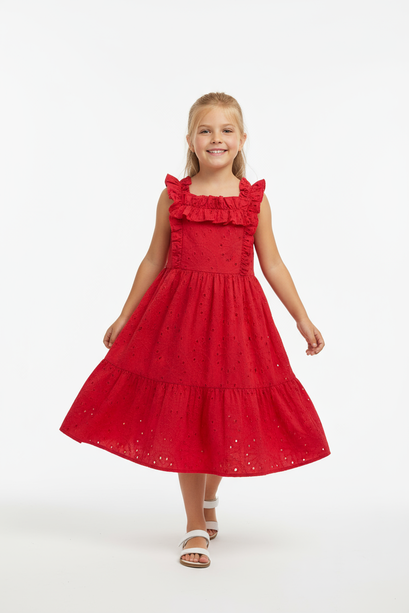 Vestido rojo navidad navideño niña Up Baby 46335-191763