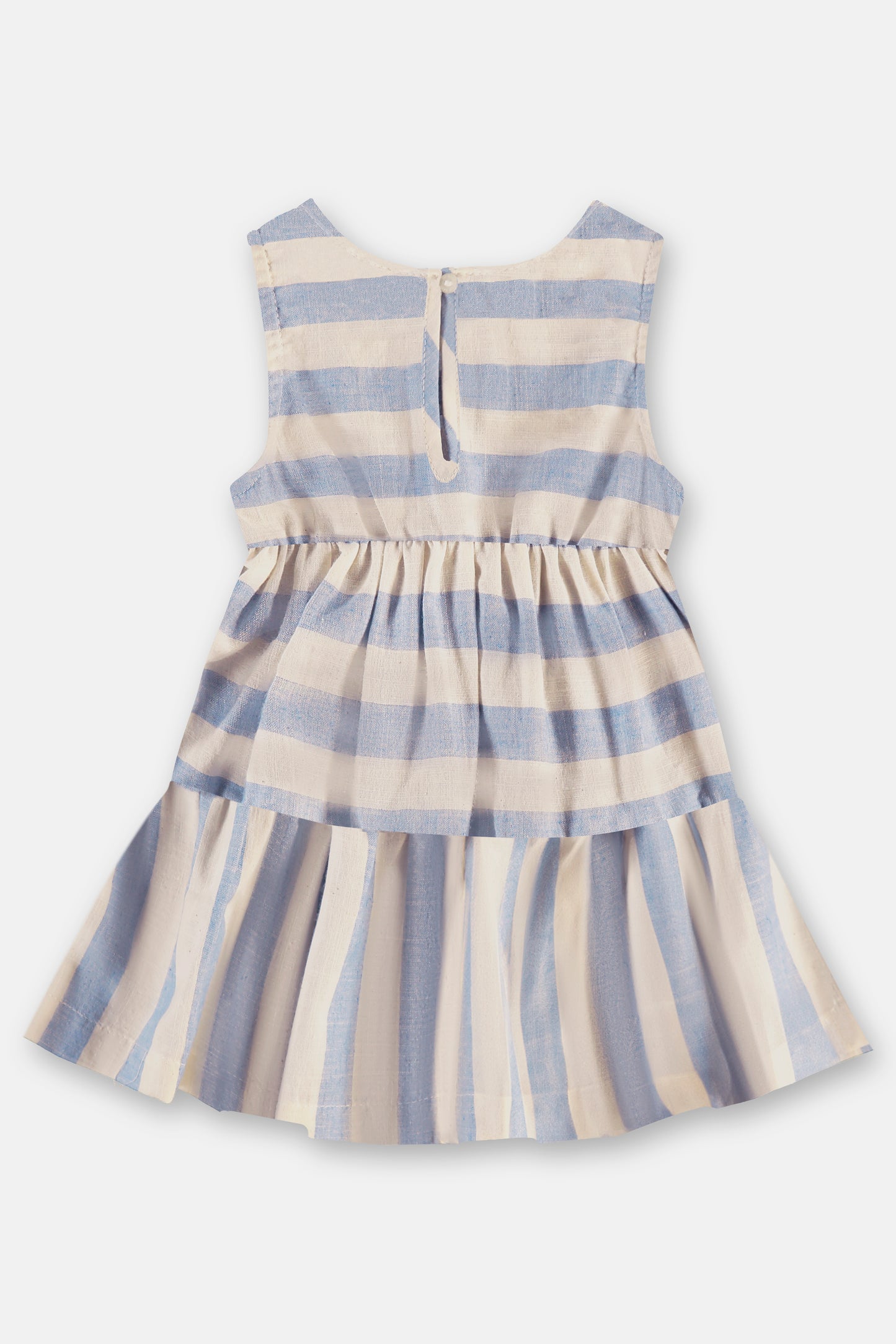 Vestido azul blanco niña Up Baby 46384-154312