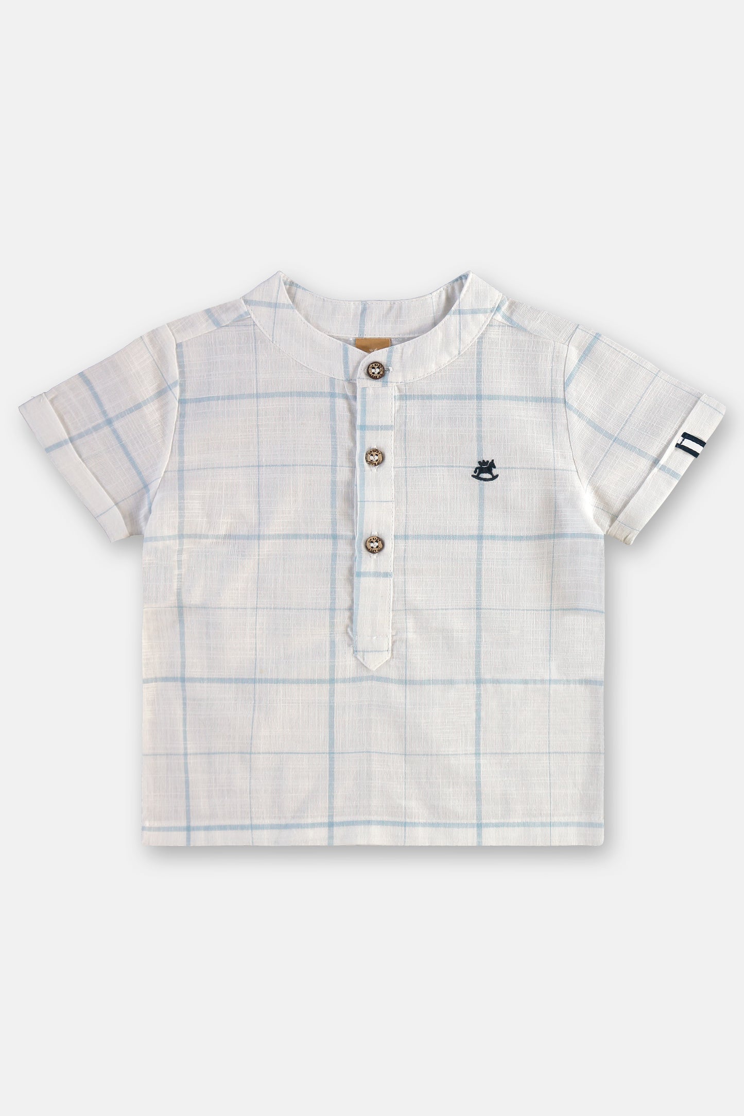 Set conjunto camisa blanca short negro bebe niño Up Baby 46409-000101