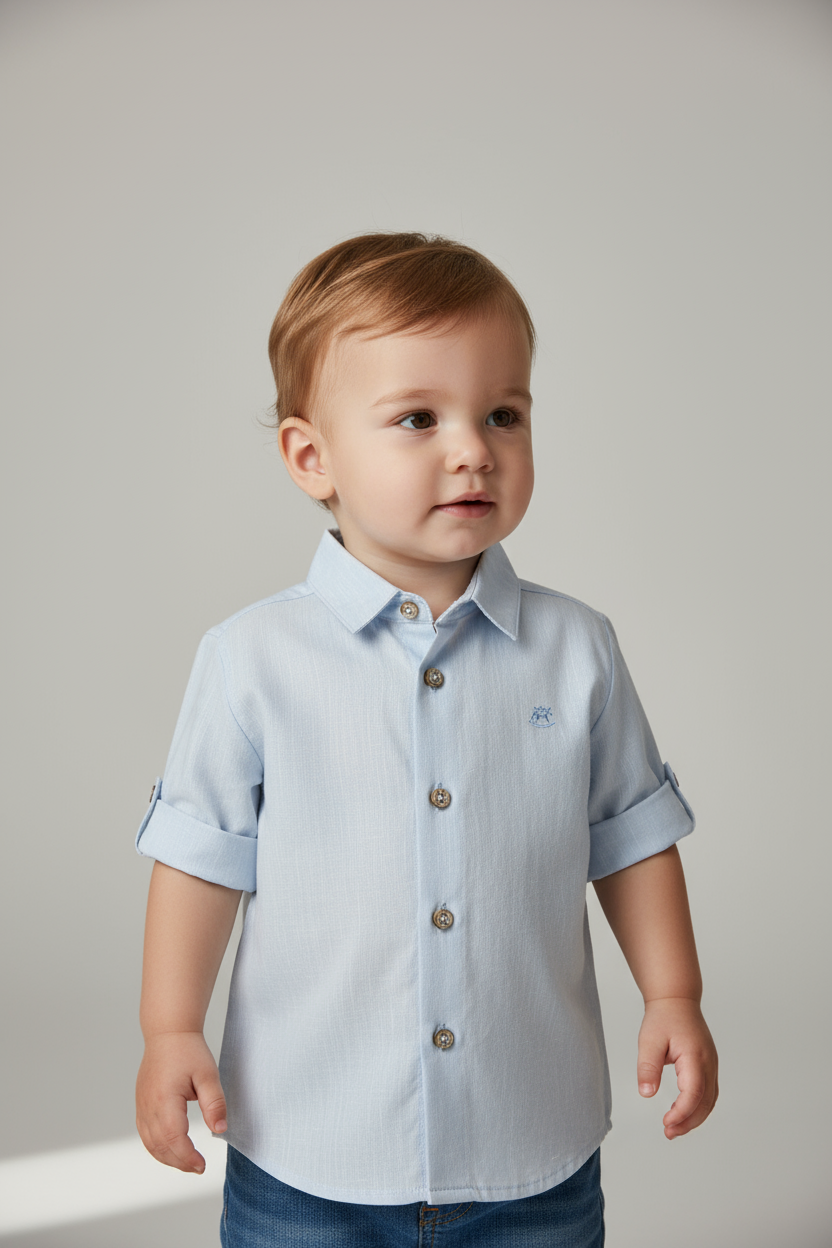 Camisa azul claro formal niño Up Baby 46411-134202