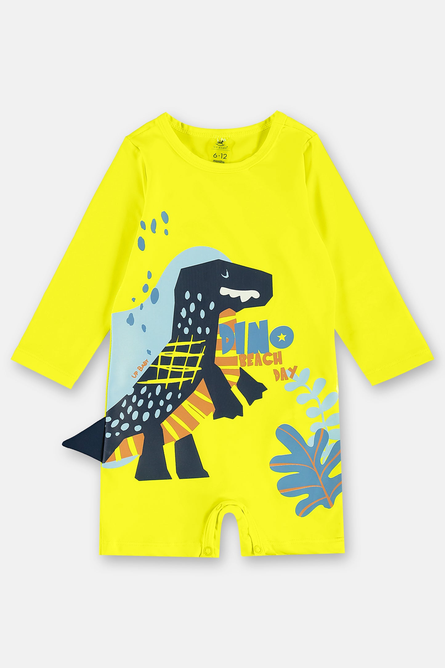 Traje de baño amarillo enterizo dinosaurio bebe niño Up Baby 46505-001728