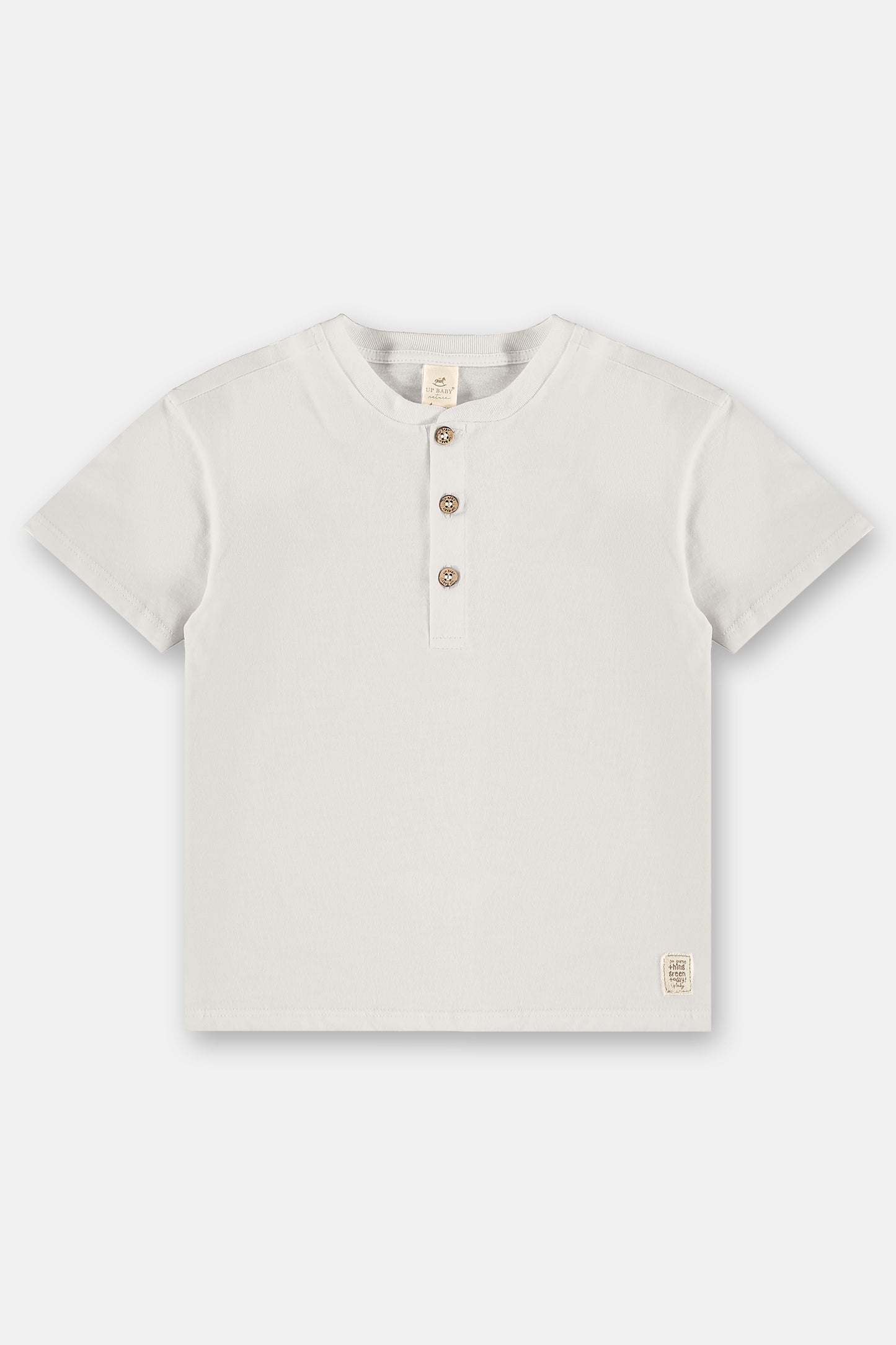 Set conjunto blanco henley niño Up Baby 46515-000106