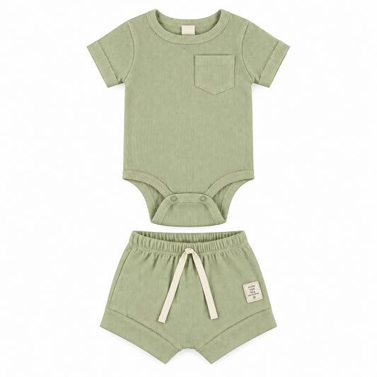 Set conjunto bebe niño mameluco verde Up Baby 46518-160213