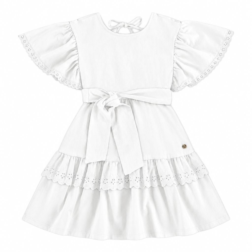 Vestido blanco niña Up Baby 46570-000106