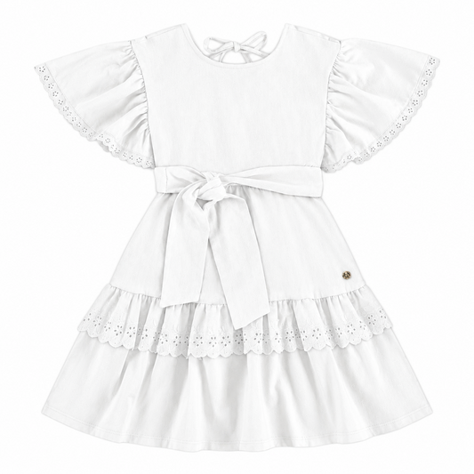 Vestido blanco niña Up Baby 46570-000106