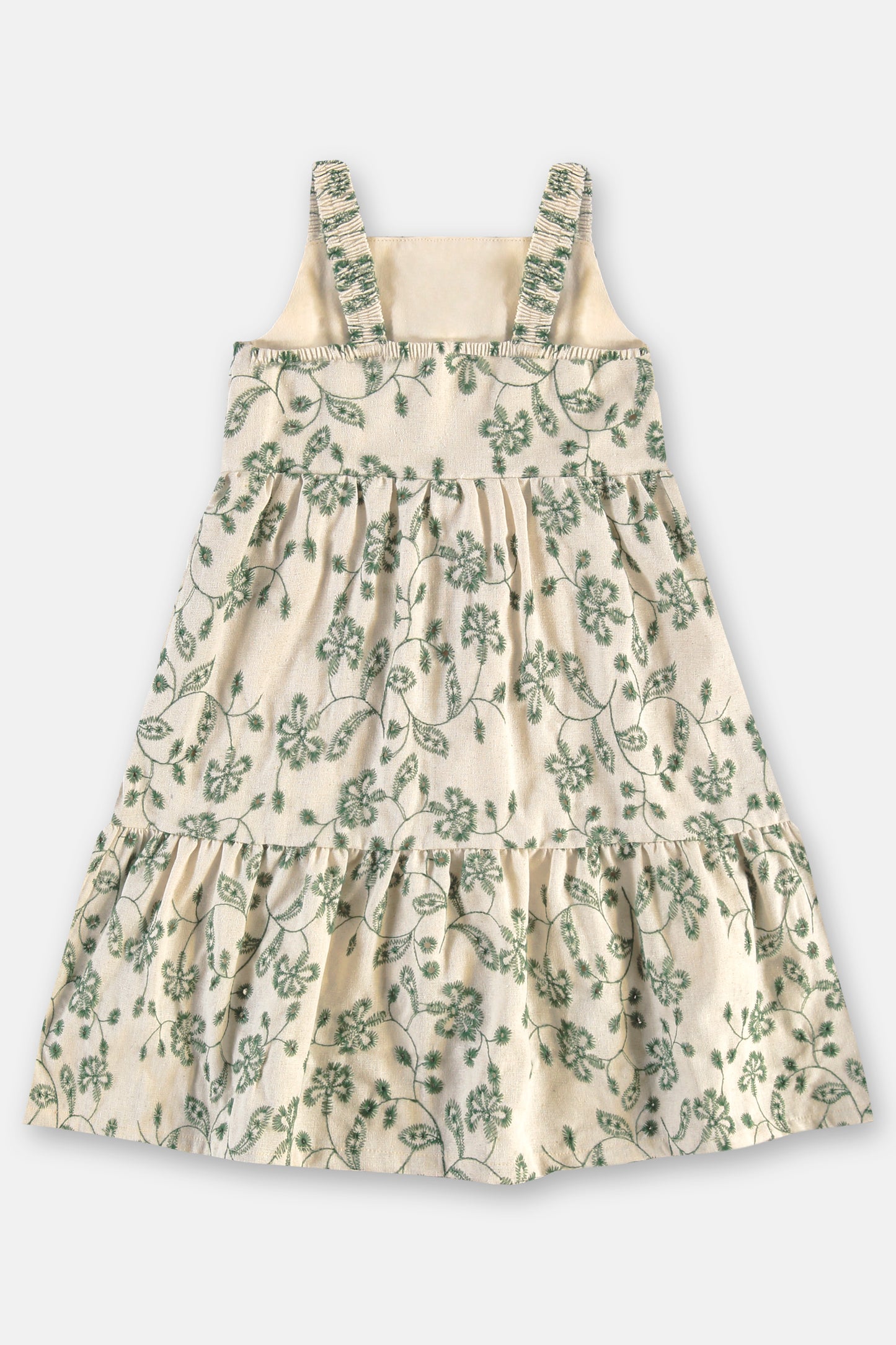 Vestido flores verde blanco niña Up Baby 46578-196050