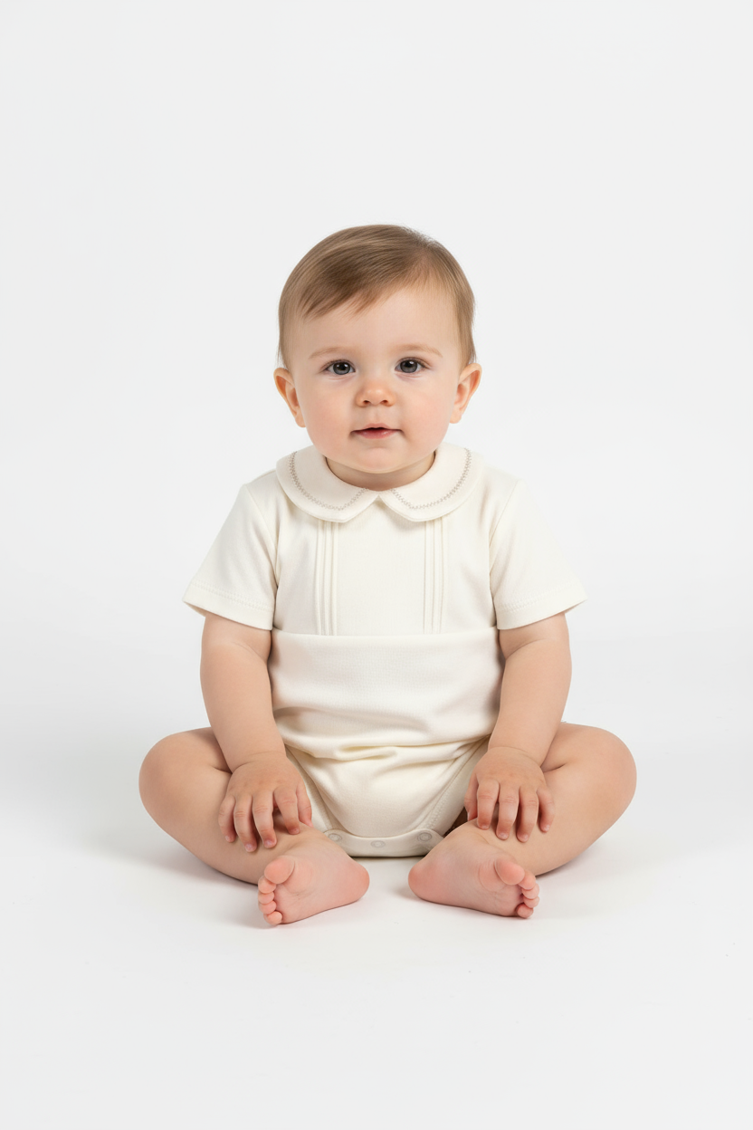 Pijama enterizo blanco bebe niño Up Baby 46844-000106