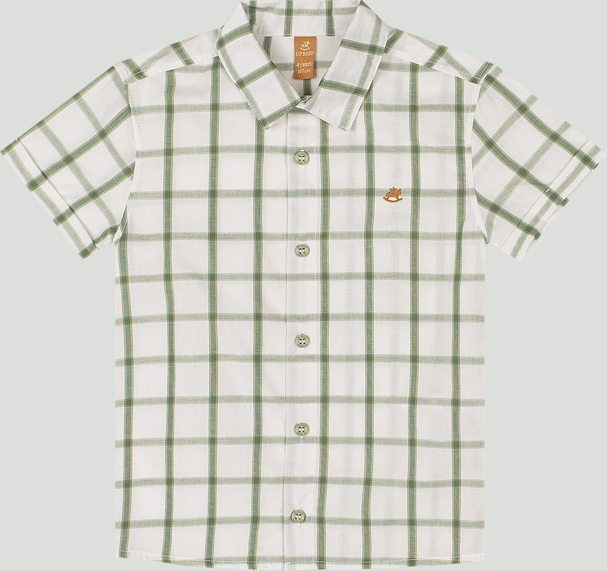 Set conjunto camisa rayas blanca short verde niño up baby 46914-190315
