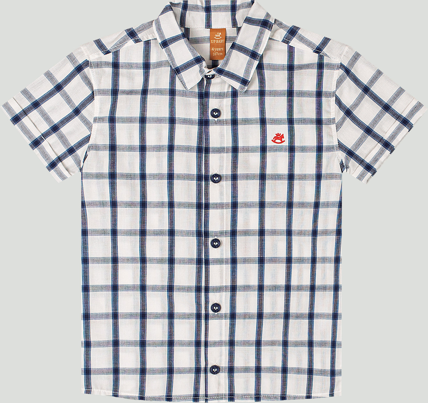 Set conjunto camisa rayas blanca azul short niño up baby 46914-193921