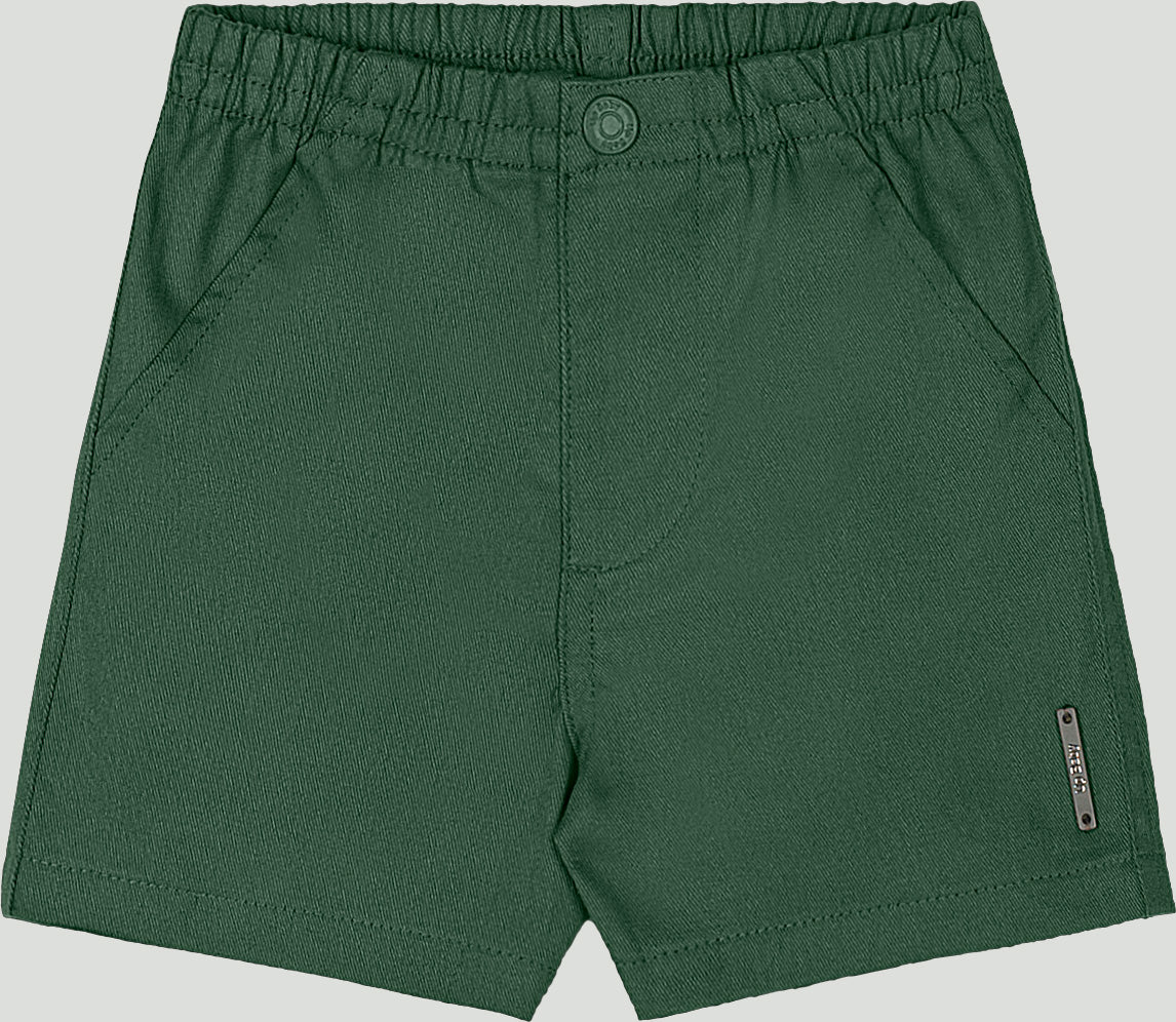 Set conjunto camisa mameluco rayas cuadros blanco short verde Up Baby 46974-190315
