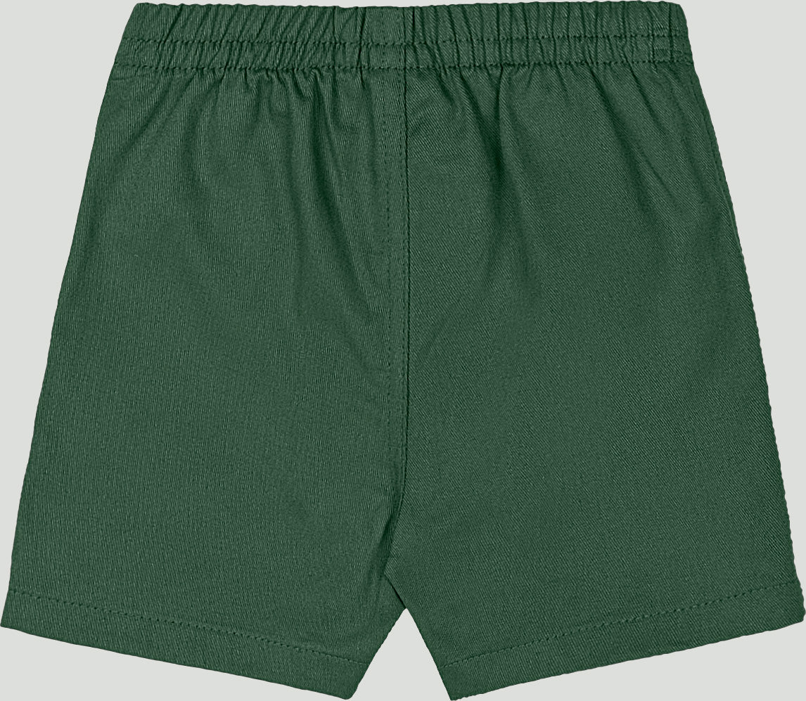 Set conjunto camisa mameluco rayas cuadros blanco short verde Up Baby 46974-190315