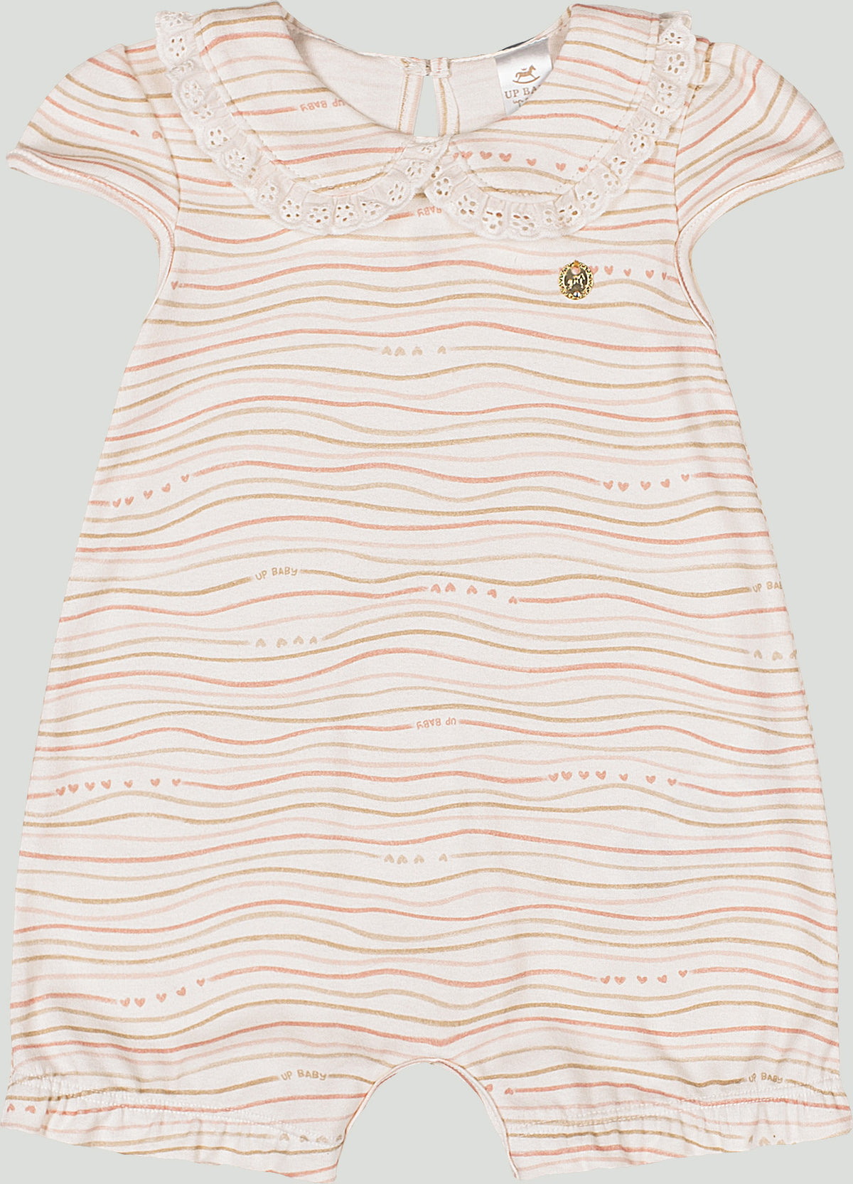 Mameluco beige bebe niña Up Baby 46999-DIG411