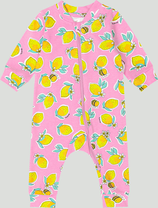 Pijama mameluco limones rosados bebe niña Up Baby 47023-AB2536