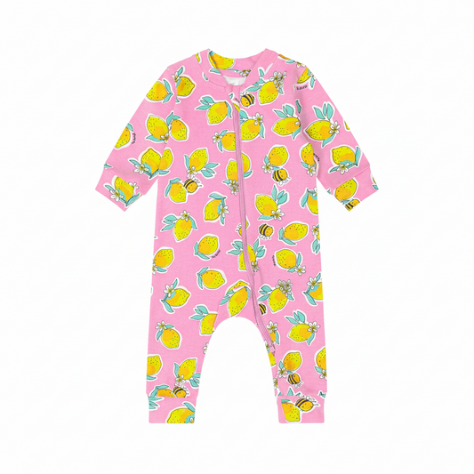 Pijama mameluco limones rosados bebe niña Up Baby 47023-AB2536