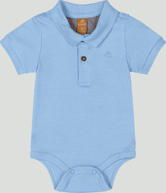 Mameluco azul celeste polo bebe niño Up Baby 47071-144123