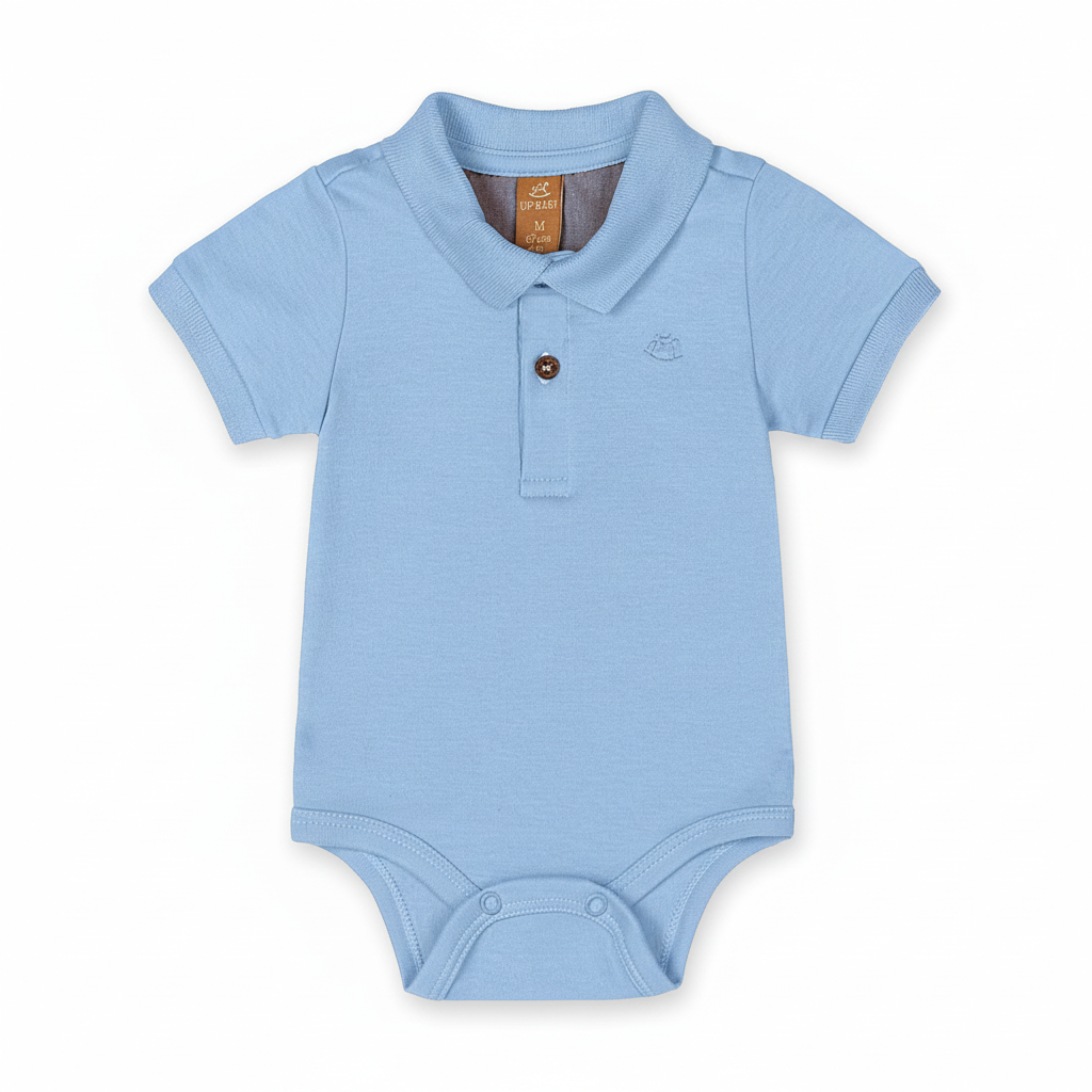 Mameluco azul celeste polo bebe niño Up Baby 47071-144123