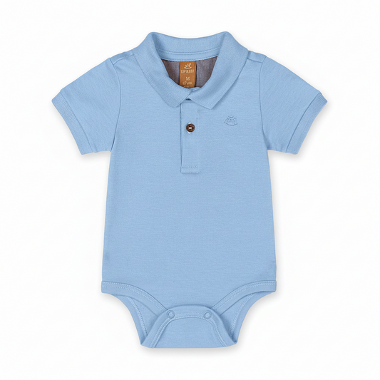 Mameluco azul celeste polo bebe niño Up Baby 47071-144123