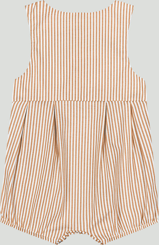 Set conjunto camisa mameluco blanco overall beige bebe niño niña Up Baby 47072-171044 Coello español