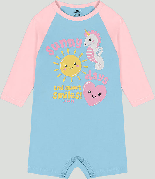 Traje de baño Mameluco rosado azul celeste bebe niña Up Baby 47087-144317