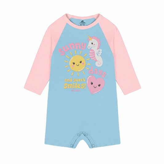 Traje de baño Mameluco rosado azul celeste bebe niña Up Baby 47087-144317