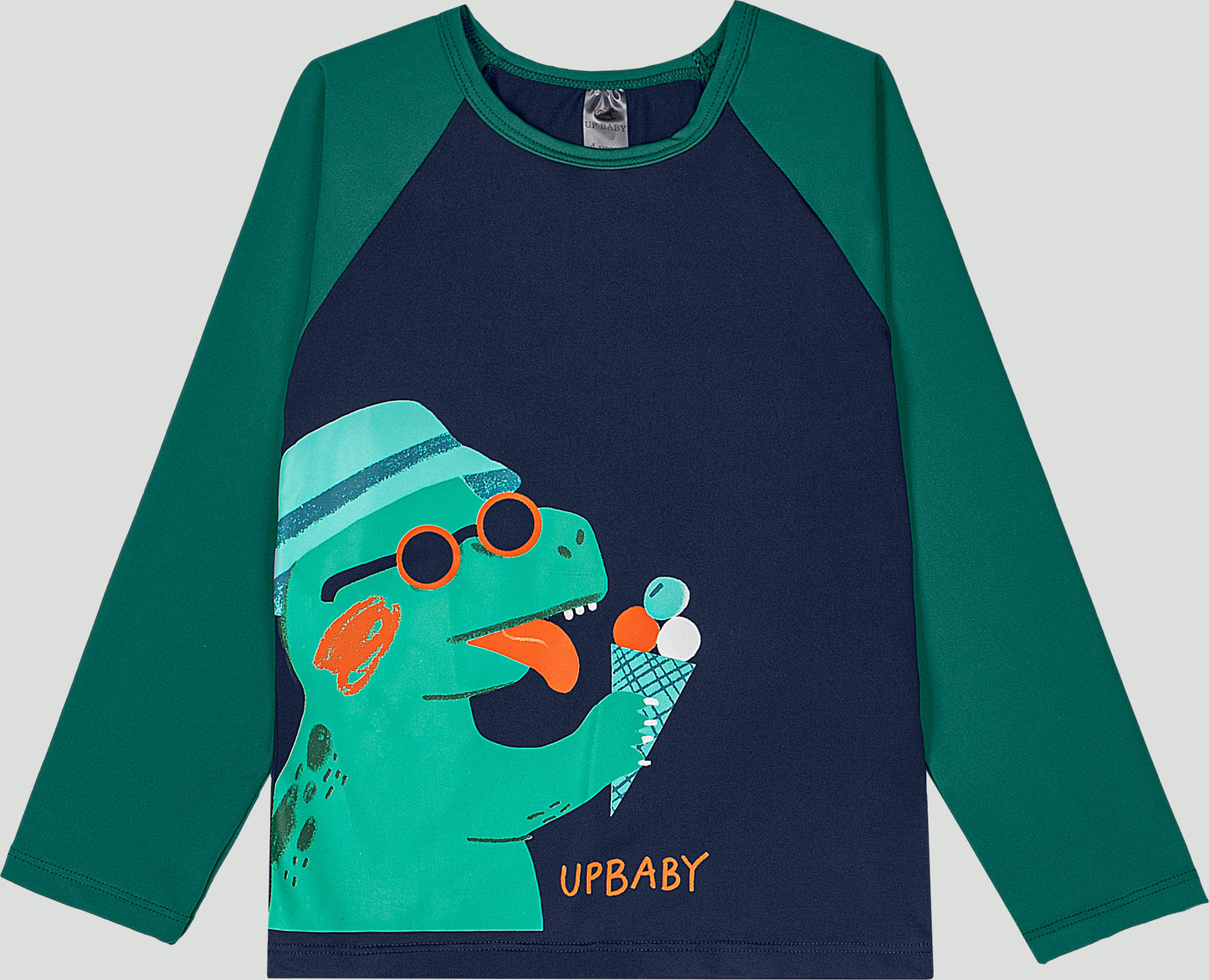 Set conjunto 2 piezas traje de baño Camisa verde azul short verde dinosaurio Up Baby 47097-185616