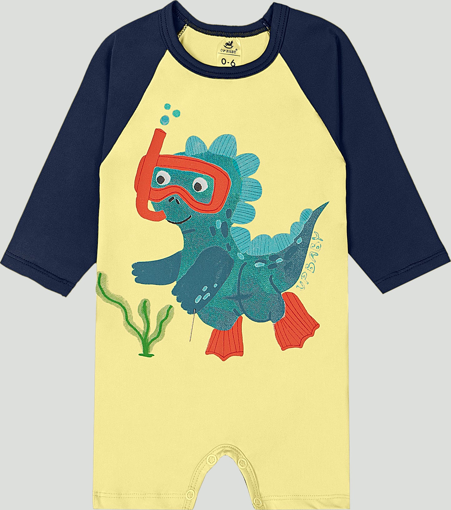 Traje de baño Mameluco amarillo dinosaurio bebe niño Up Baby 47104-120721