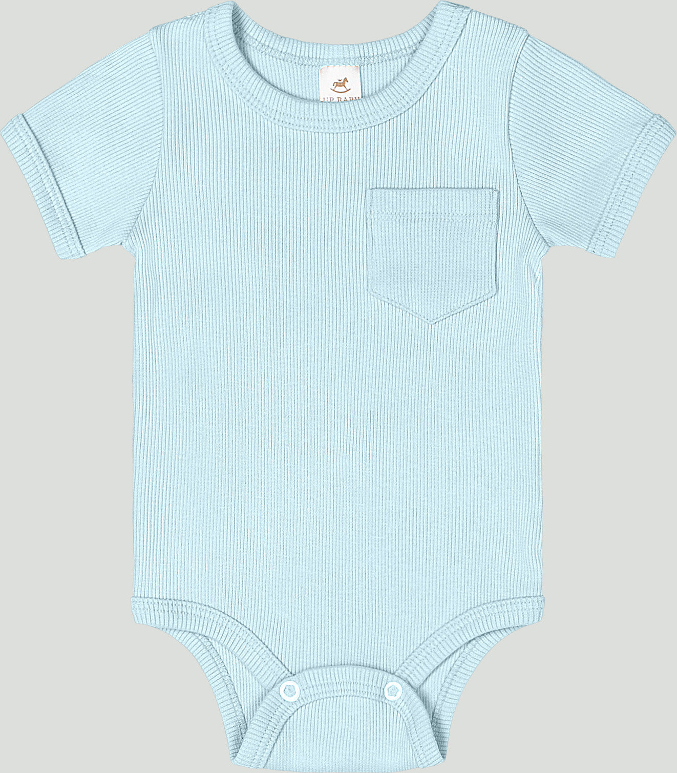 Set conjunto 2 piezas mameluco short azul celeste bebe niño niña Up Baby 47130-124202