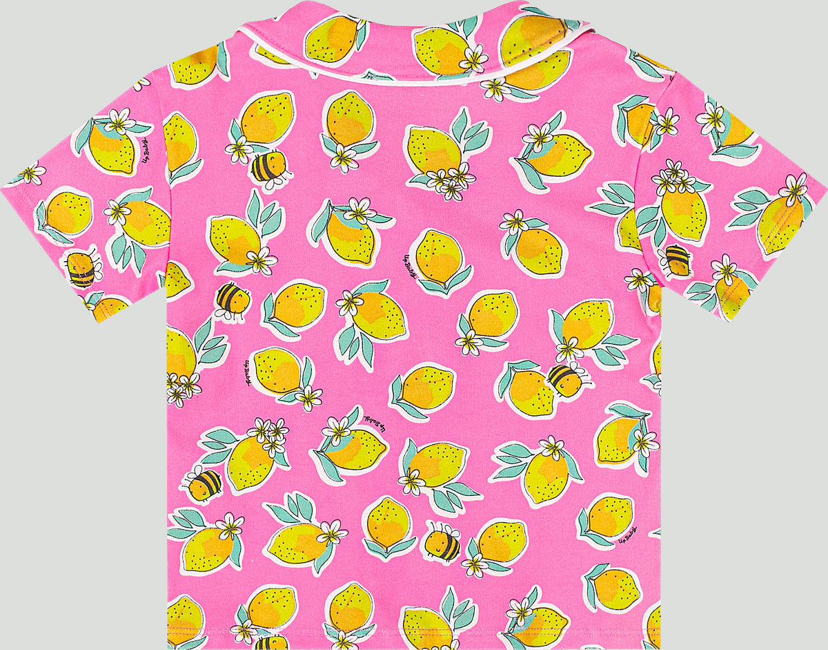 Set conjunto 2 piezas pijama rosada limones niña Up Baby 47145-AB2536