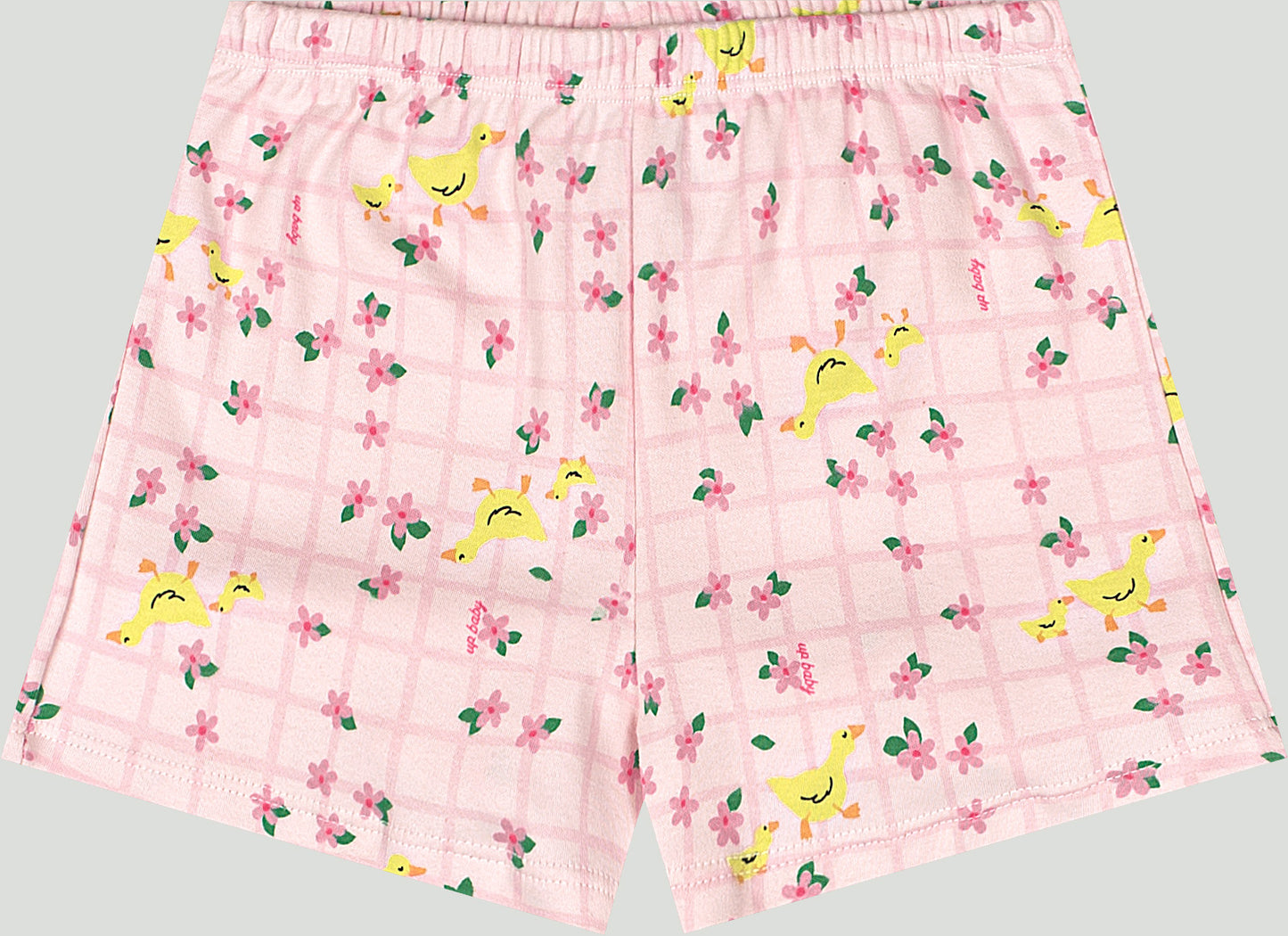 Set conjunto 2 piezas pijama rosada flores niña Up Baby 47145-XAD064