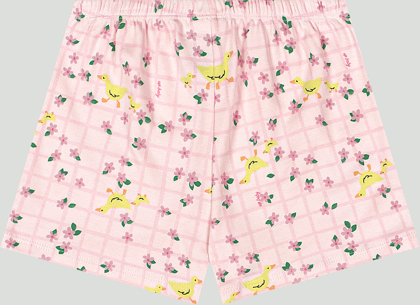Set conjunto 2 piezas pijama rosada flores niña Up Baby 47145-XAD064