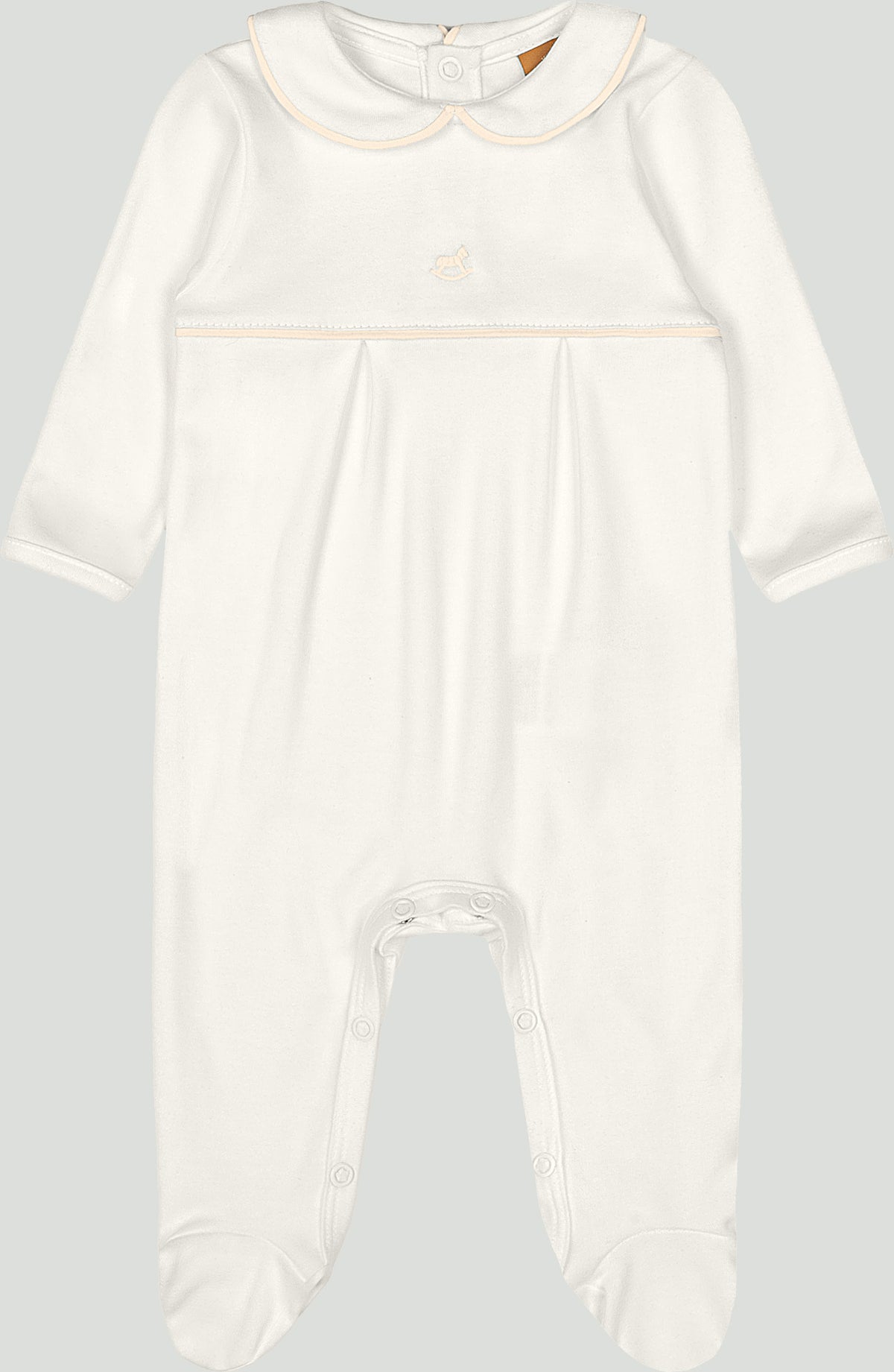 Pijama mameluco blanco bebe niña Up Baby 47150-000106 salida hospital