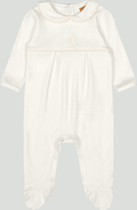 Pijama mameluco blanco bebe niña Up Baby 47150-000106