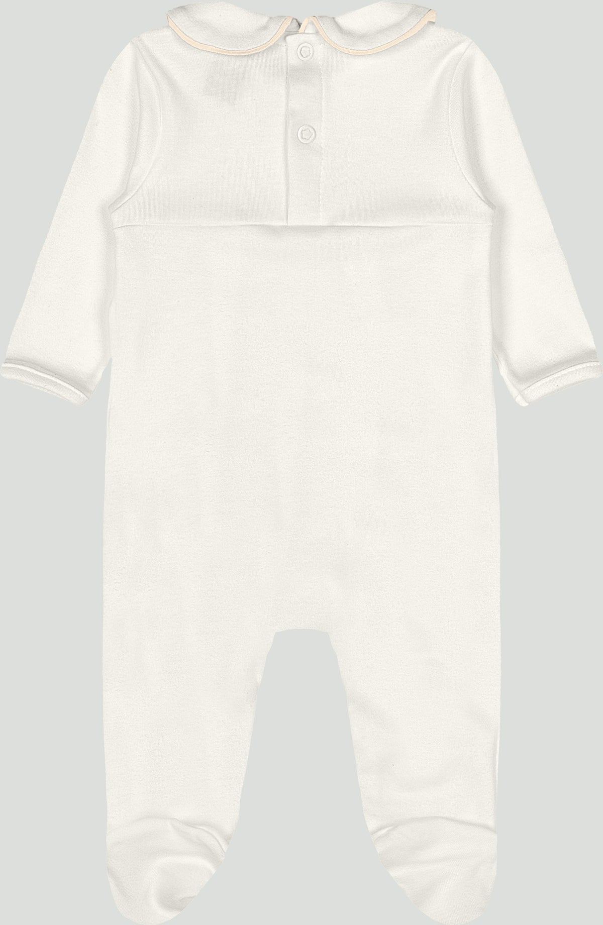 Pijama mameluco blanco bebe niña Up Baby 47150-000106 salida hospital