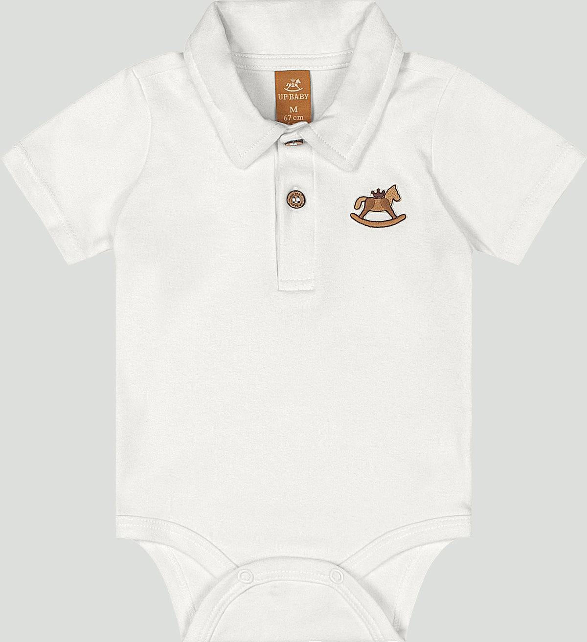 Set conjunto camisa polo mameluco blanco short rayas bebe niño Up Baby 47169-000106