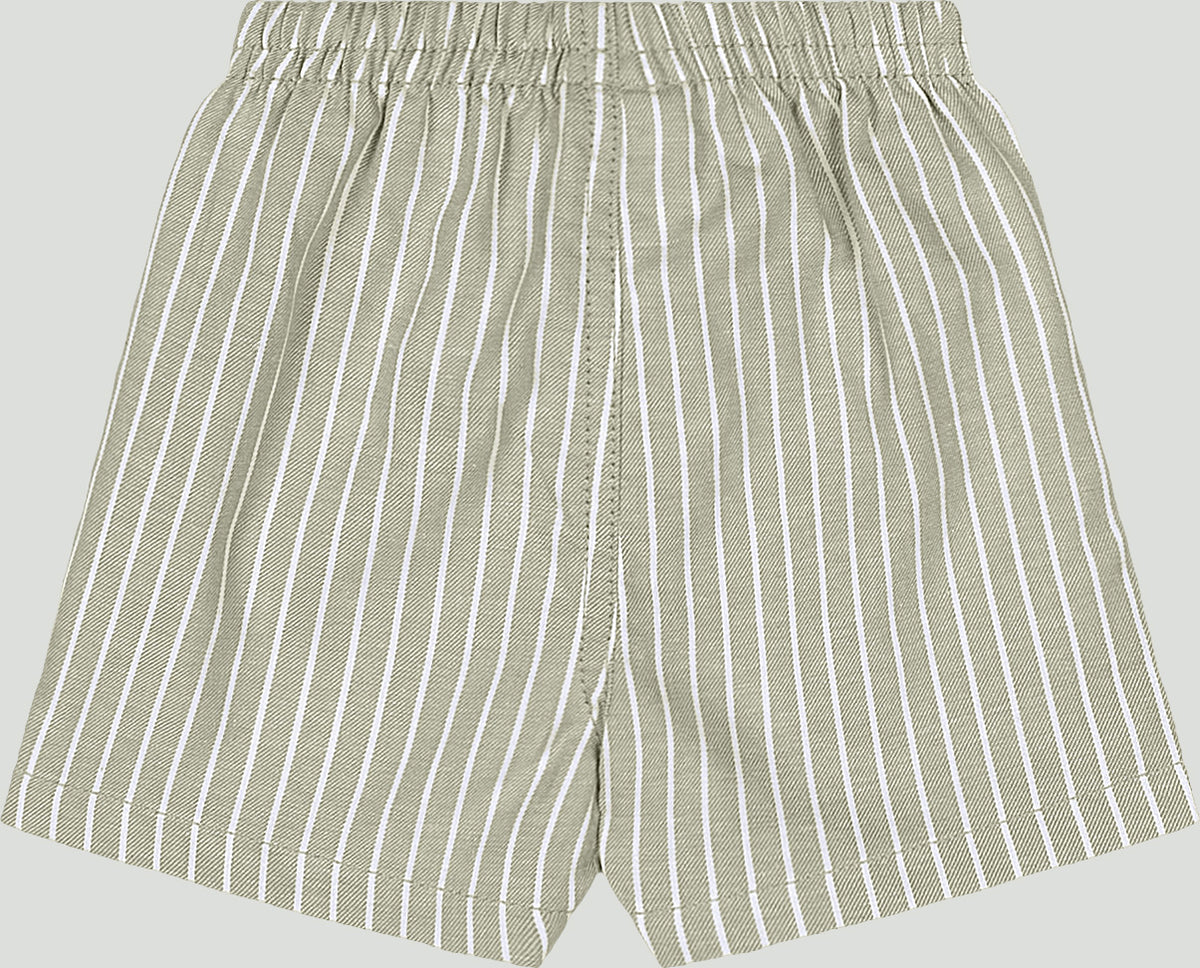 Set conjunto camisa polo mameluco blanco short rayas bebe niño Up Baby 47169-000106