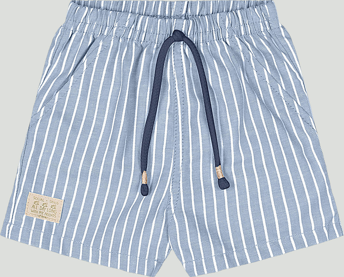 Set conjunto camisa polo mameluco azul short rayas  bebe niño Up Baby 47169-193921
