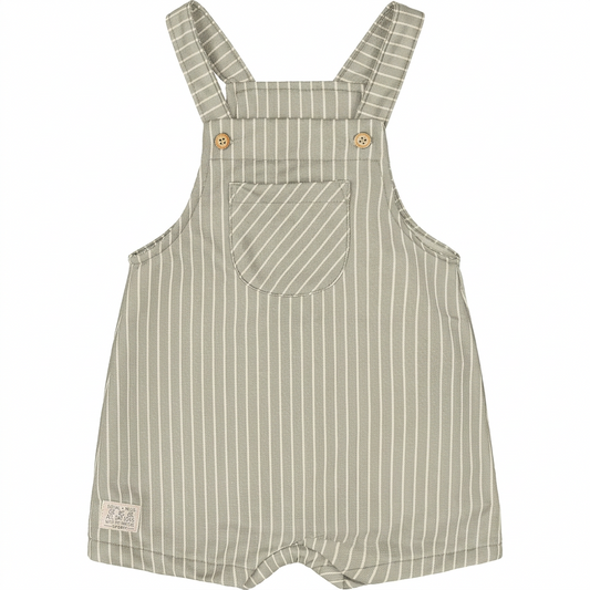 Mameluco overall beige rayas verde bebe niño Up Baby 47170-156310