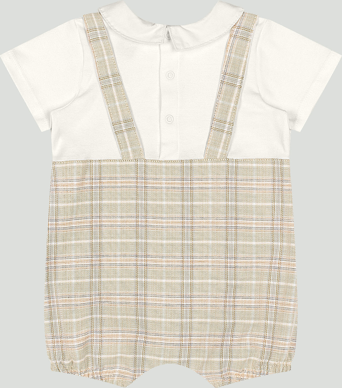 Overall blanco camisa blanca bebe niño moda española 47176-000106