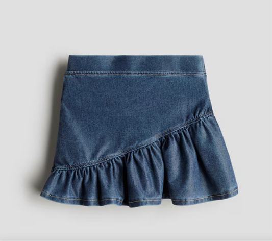 Falda jeans azul oscuro h&m Niña