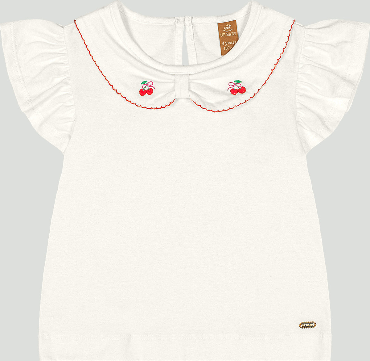 Camisa blanca cerezas niña Up Baby Coello español 47203-000106
