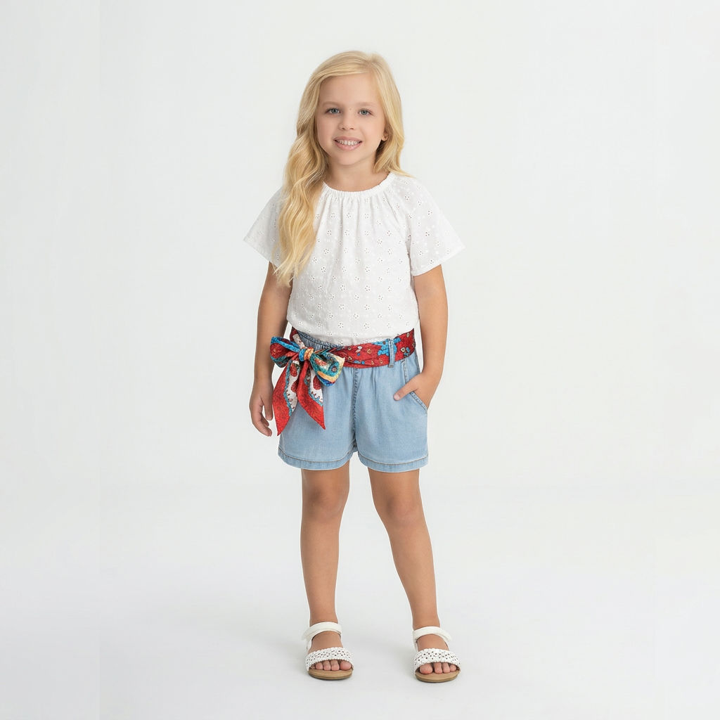 Camisa blusa blanca niña Up Baby 47204-000101