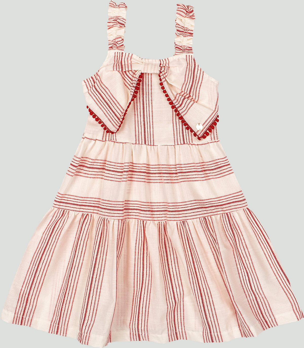 Vestido rojo rayas chongo niña Up Baby 47206-181763