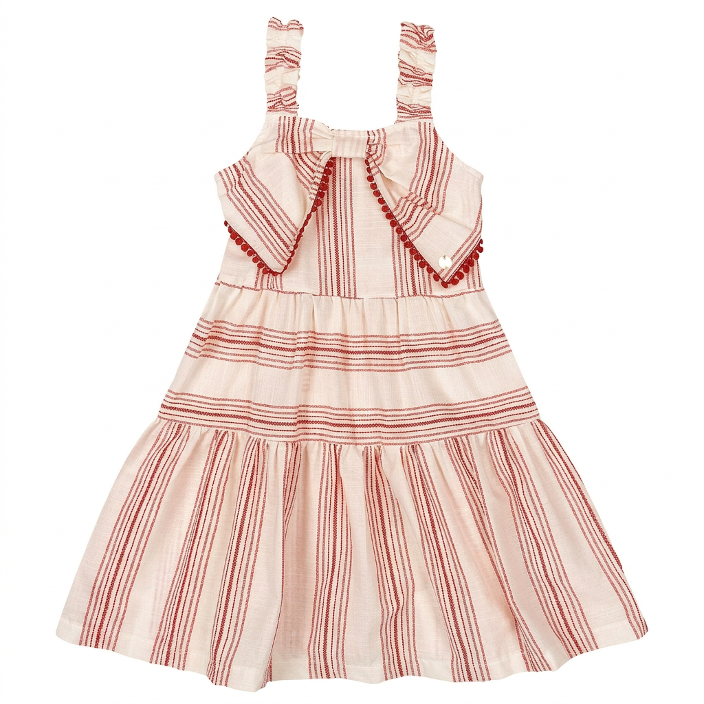 Vestido rojo rayas chongo niña Up Baby 47206-181763